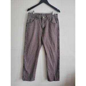 Wrangler Authentics Jeans Mens 32x30 Trendy Brown Mocha Relaxed Straight‎ Leg